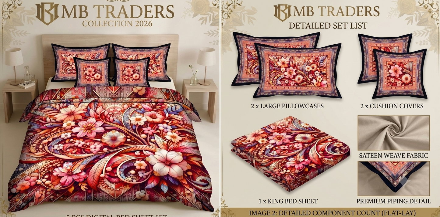 Upgrade Your Bedroom with Our Luxury 3D Printed Bedding Set!