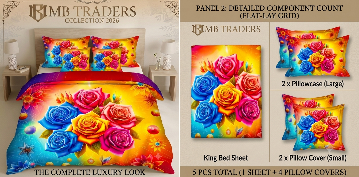 Upgrade Your Bedroom with Our Luxury 3D Printed Bedding Set!